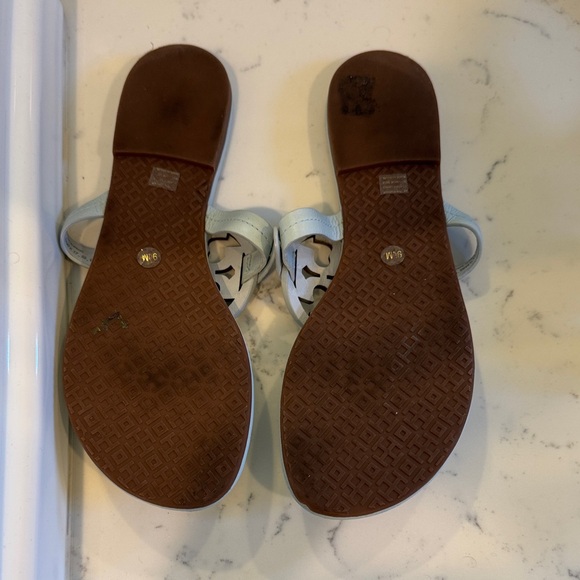 Tory Burch Sky Blue Thong Sandals - Picture 2 of 2